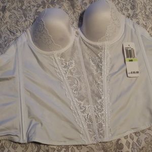 Brand New White Lace Corset 36B